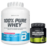 Biotech USA 100% Pure Whey 2270g + 100 % Creatine Monohydrate 300 gr  + Bonus NirooX Nutrition.